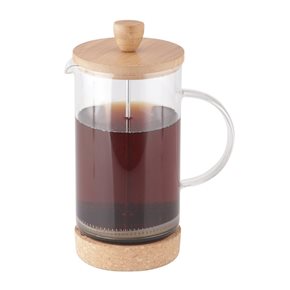 CAFETERA/TETERA 800 ML EN VIDRIO Y BAMBÚ