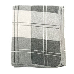 MANTA ALGODON/POLIESTER GRIS CLARO/GRIS/NATURAL 1.25x1.5M