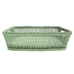 BANDEJA RECTANG BAMBOO VERDE 27X20H7.5CM