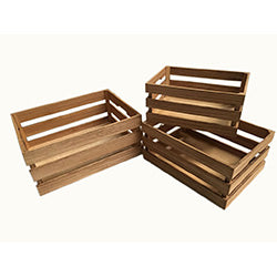 CAJA ORGANIZADORA MADERA 3 TABLAS BLANC 40x30x20CM