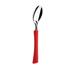 CUCHARA MESA MANGO ROJO INOVA DI SOLLE 19.94CM