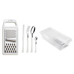 SET 24PZAS + RALLADOR MANGO BLANCO INOVA DI SOLLE