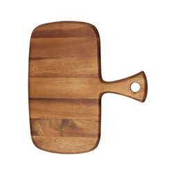 TABLA RECT C/MANGO Y BORDE CURVO MADERA 32X28X1.5CM