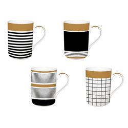 MUG RECTO 340ML DISEÑOS GOLD