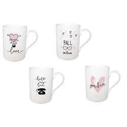 MUG RECTO 340ML LOVE