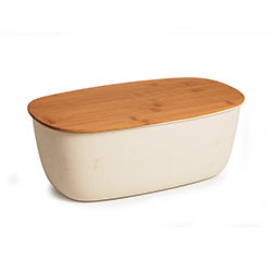 RECIPIENTE CON TAPA BAMBOO ECOLOGICO 35X20X13 CM