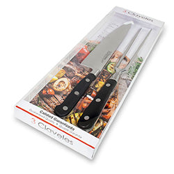 SET 2 PIEZAS BARBACOA 20/16CM FORGE 3 CLAVELES