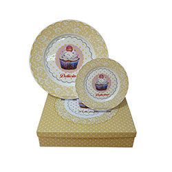 SET 7 PIEZAS 6 PLATOS D19CM + 1 FUENTE D30CM DELICIOUS