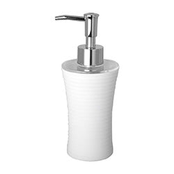 DISPENSADOR DE JABON D7/H17.5CM BLANCO
