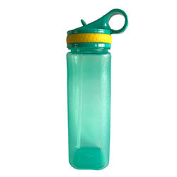 CARAMAÑOLA PLASTICO PICO RETRACTIL 700ML VERDE/AMARI