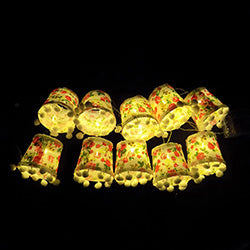 GUIA LED X10 FAROLES CON FLORES H6XD5CM