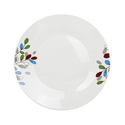 PLATO LLANO 23CM HOJAS DE COLORES