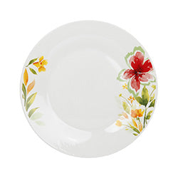 PLATO LLANO 23CM FLOR ACUARELA