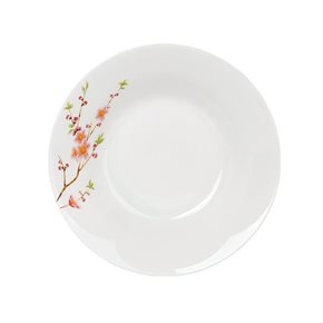 PLATO HONDO 20CM RAMA FLOR JAPONESA