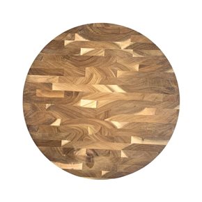 TABLA REDONDA ACANALADA D36x3.5CM MADERA ACACIA