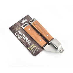 PRENSA PARA AJOS MANGO ACACIA 20X6.4CM