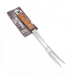 TENEDOR PARA ASADO MANGO ACACIA L35CM