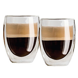 SET X2 VASO TERMICO DOBLE PARED VIDRIO 400ML