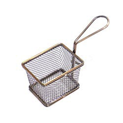 CESTO PARA FRITURAS CUBICO ACERO C/MANGO 10.5X9X6.