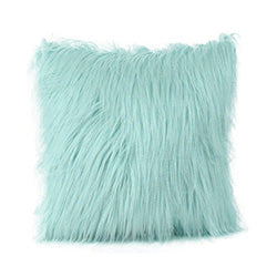 ALMOHADON 40X40CM 350G CORDERITO SINTETICO CELESTE