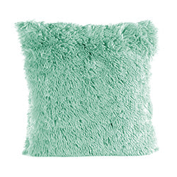 ALMOHADON 350G CORDERITO PELO CORTO VERDE. 40X40CM
