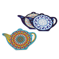 POSA FUENTE TETERA CERAMICA/CORCHO SURTIDO. 17X24CM