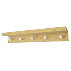 PERCHERO PARED C/ ESTANTE Y 5 GANCHOS 61.1X8X1.8CM