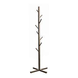 PERCHERO DE PIE MADERA OSCURA 165CM