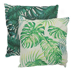 ALMOHADON 43X43CM 400G HOJAS VERDES SURTIDO