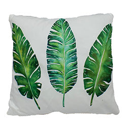 ALMOHADON 43X43CM 400G 3 HOJAS VERDES