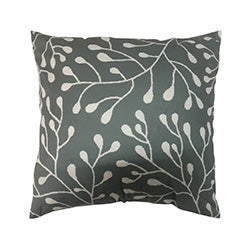 ALMOHADON 380G CELESTE CON RAMITAS. 40x40CM