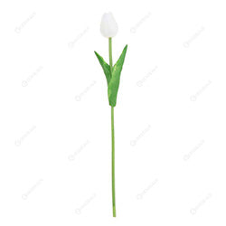 RAMO 5 TULIPANES 55CM BLANCO