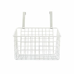 ORGANIZADOR BAJO MESADA ACERO 26x17x28CM BLANCO