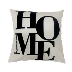 ALMOHADON 40x40CM 420G HOME BLANCO/NEGRO