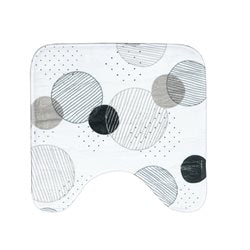 ALFOMBRA BAÑO 45x45CM FORMAS GRIS