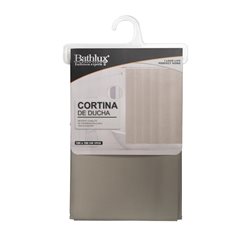 CORTINA DE BAÑO TELA 180x180CM BEIGE