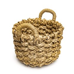 CESTO CON ASAS TEJIDO 28x28CM NATURAL