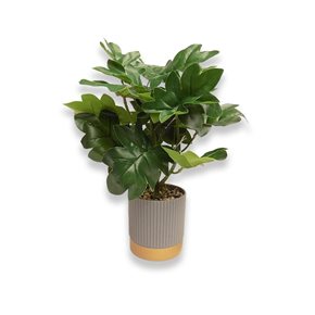 GARRA DE LEON ARTIFICIAL CON MACETA 27x8.6CM