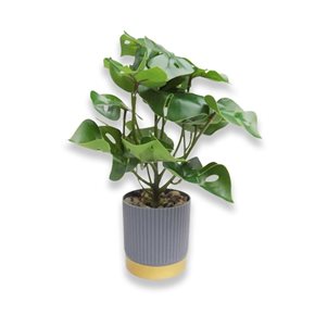 MONSTERA ARTIFICIAL CON MACETA 27x8.6CM