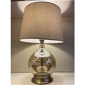 LAMPARA VIDRIO D30CM BEIGE