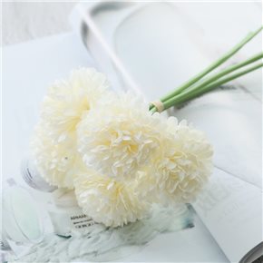 RAMO 5 FLORES ARTIFICIAL 23CM BLANCO