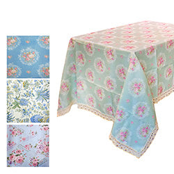 MANTEL POLIESTER 1.4X2.5M DISEÑOS SURTIDOS