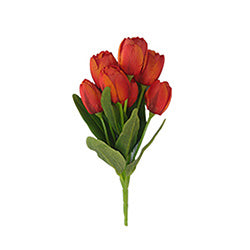 RAMO TULIPAN ARTIFICIAL ROJO 30CM