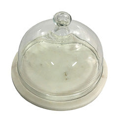 PLATO TORTA D.23CM C/CUPULA VIDRIO