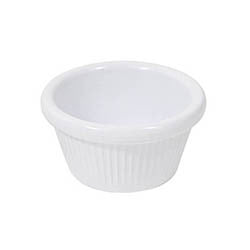 RAMEQUIN REDONDO BLANCO 50GR MELAMINA. D7XH4CM