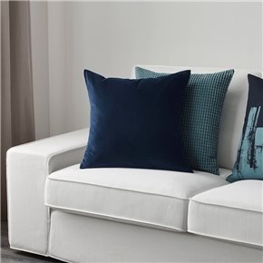 ALMOHADON VELVET 40x40CM AZUL MARINO