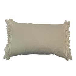 ALMOHADON 30x50CM FLECOS VERTICAL BLANCO/BEIGE