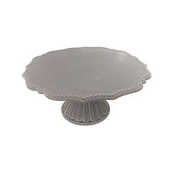 PLATO DE TORTA D.20XH.11,5CM CERAMICA GRIS