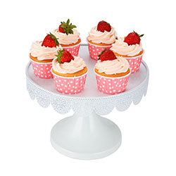 SOPORTE PARA CUPCAKES D25 H15CM METAL BLANCO