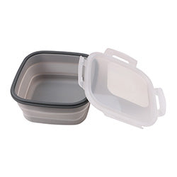 RECIPIENTE PLEGABLE 19X19X9CM SILICONA GRIS